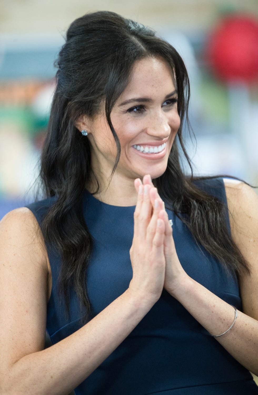 Meghan Markle Australia smiling