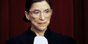 portrait of associate justice of the supreme court ruth bader ginsburg as she poses at the united states supreme court, washington dc, december 3, 1993 photo by ron sachscnpgetty images