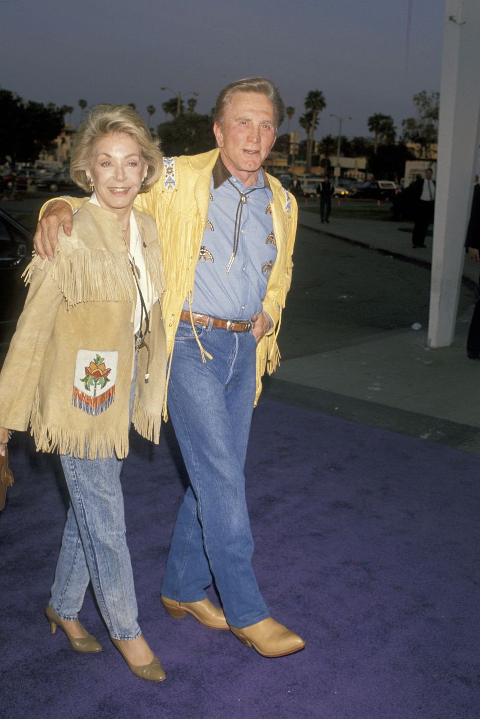 Kirk Douglas and Anne Buydens in 1990