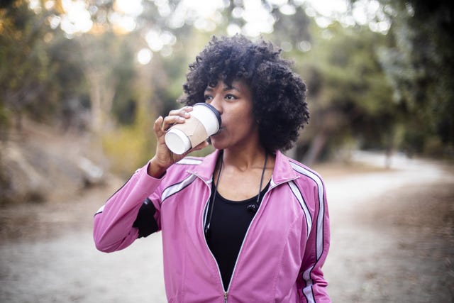 coffee before running