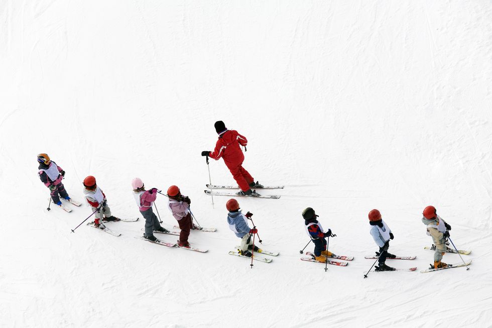 Skier, Snow, Ski, Winter sport, Skiing, Ski Equipment, Recreation, Ski binding, Geological phenomenon, Alpine skiing, 