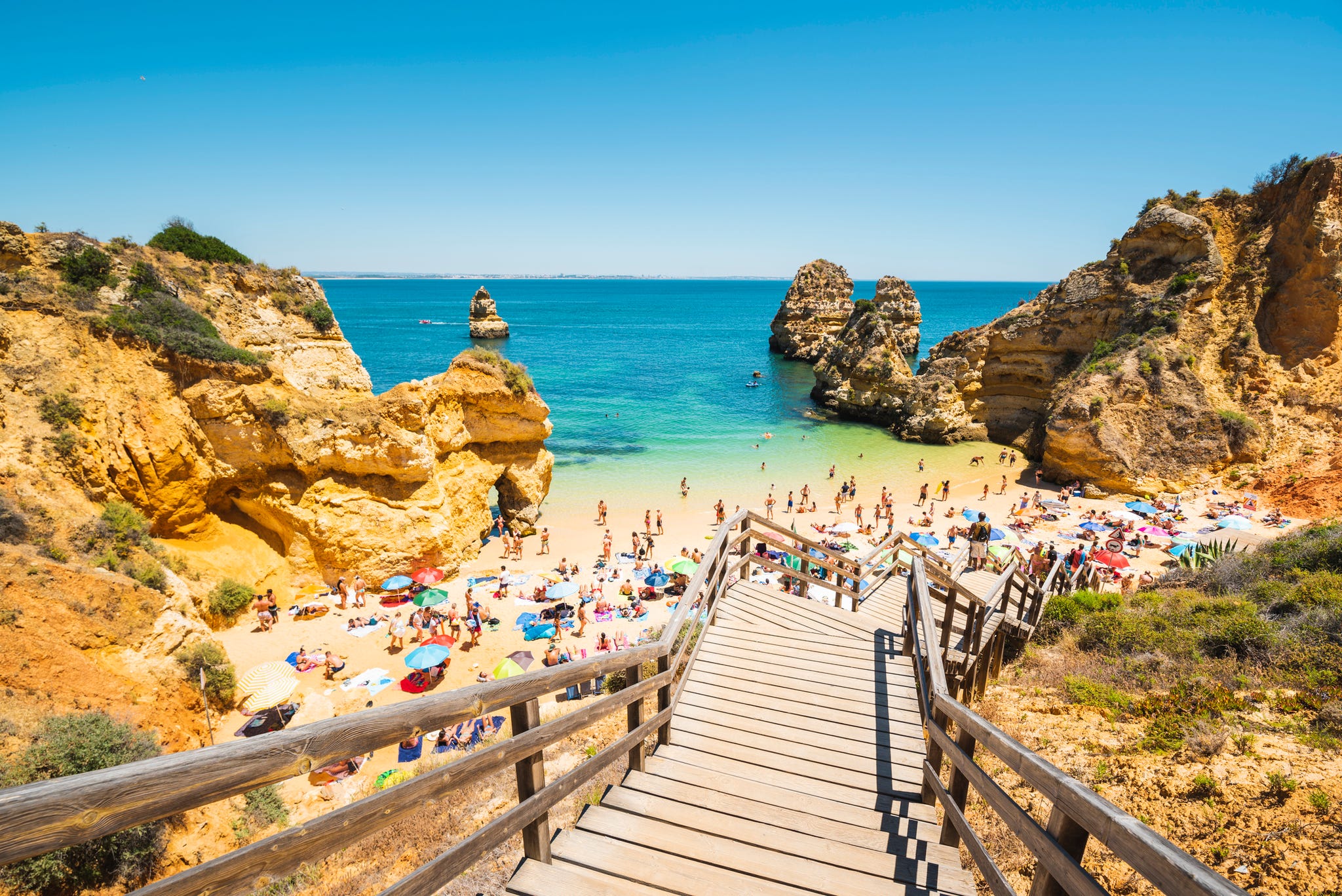 praia do camilo bij lagos
