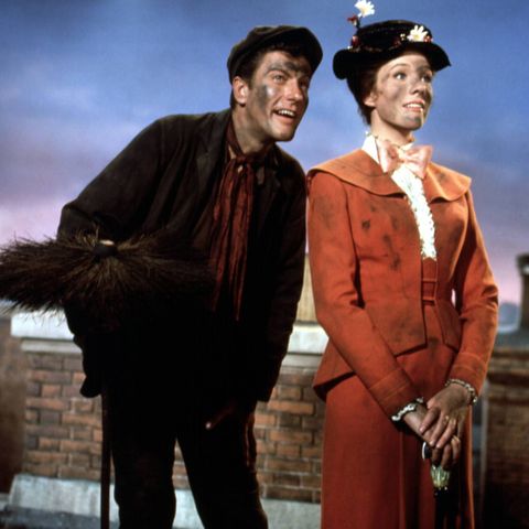 actress julie andrewsand dick van dyke in a scene from the moviemary poppins photo by donaldson collectiongetty images