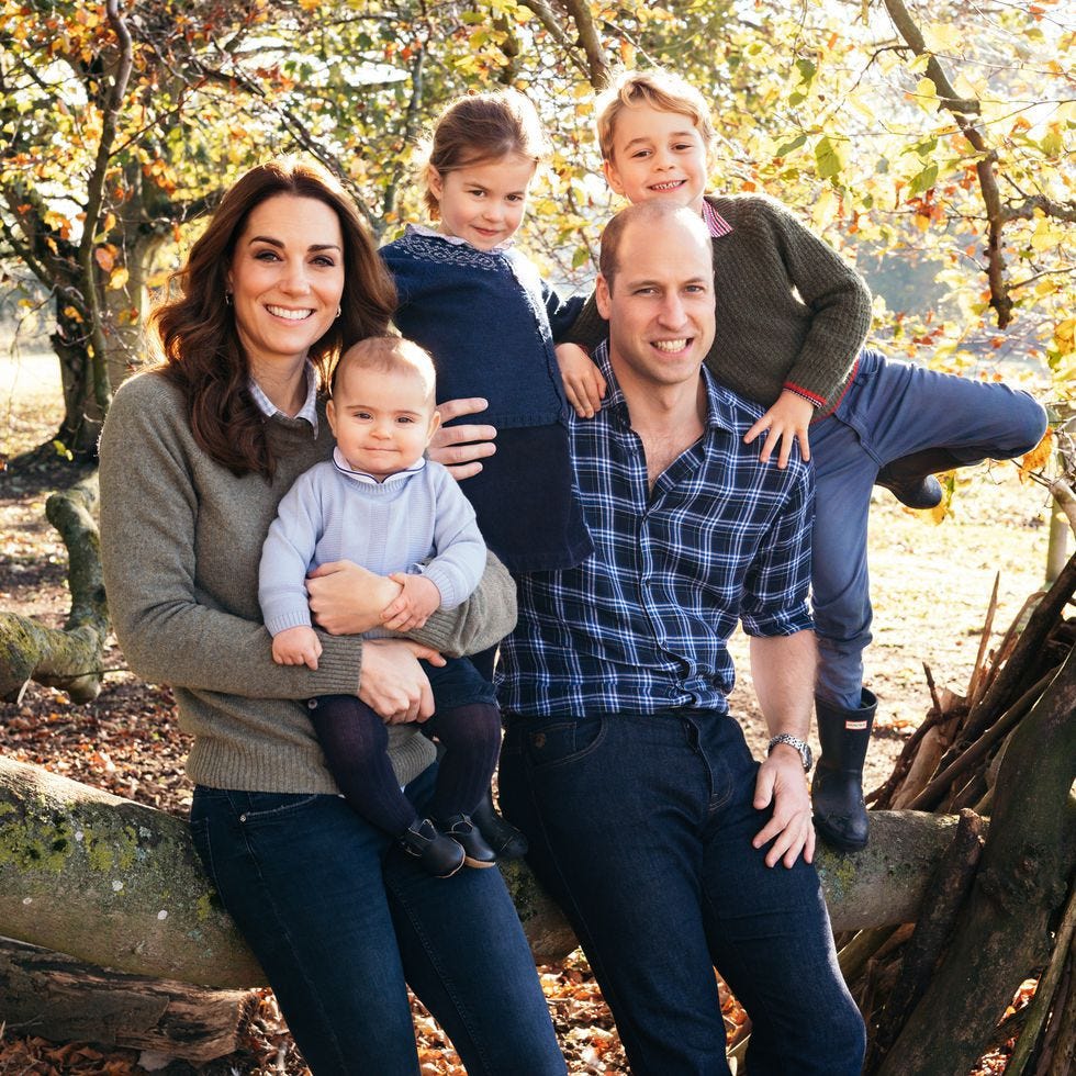 The Christmas card photo taken at Anmer Hall.