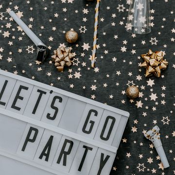 lets go party message in lightbox