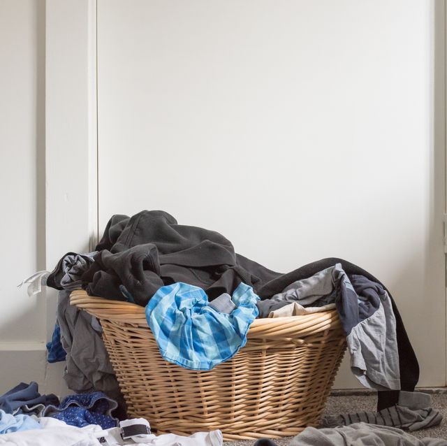 Messy laundry basket