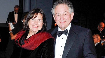 new york, ny december 09 celebrity chef ina garten and husband jeffrey garten