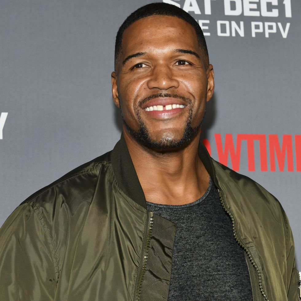 los angeles, california   december 01 michael strahan attends the heavyweight championship of the world wilder vs fury premiere at staples center on december 01, 2018 in los angeles, california photo by rodin eckenrothgetty images