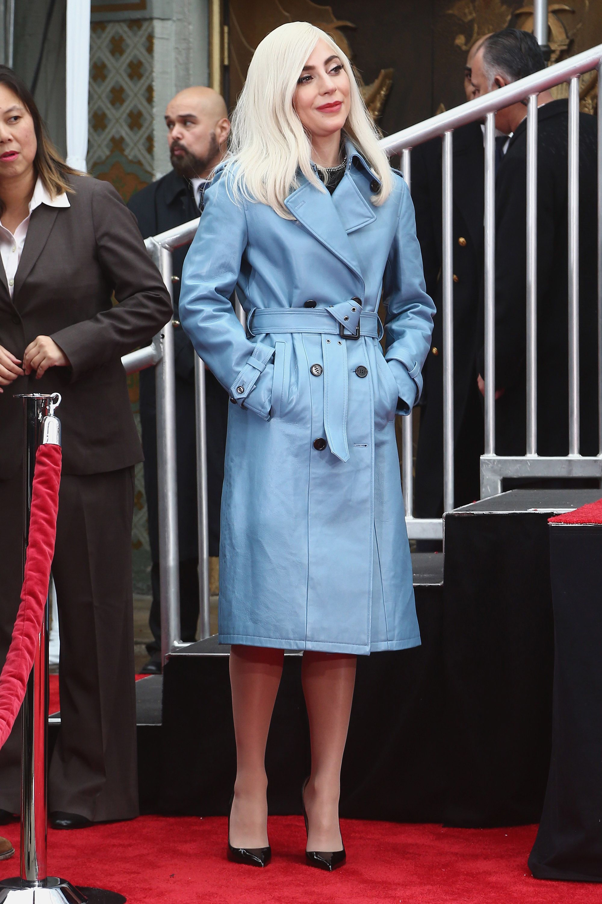 Lady Gaga Wears Statement Blue Coat in Paris: Photo 3817396, Lady Gaga  Photos