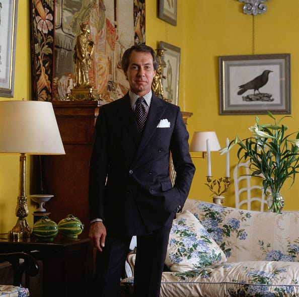 (mandatory credit david montgomery/getty images) interior designer mark hampton, circa 1990. (photo by david montgomery/getty images)
