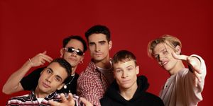 american boyband the backstreet boys, circa 1995 they are brian littrell, nick carter, a j mclean, howie dorough and kevin richardson  photo by tim roneygetty images