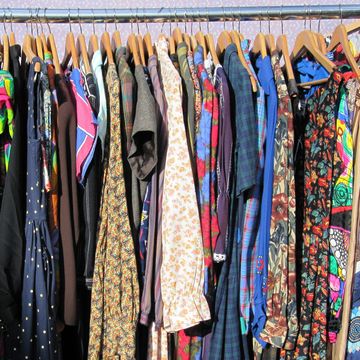 A variety of clothes for sale
