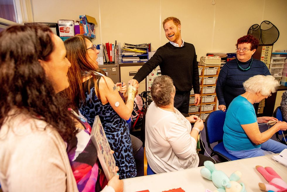 Prince Harry Charity Visit Feminist