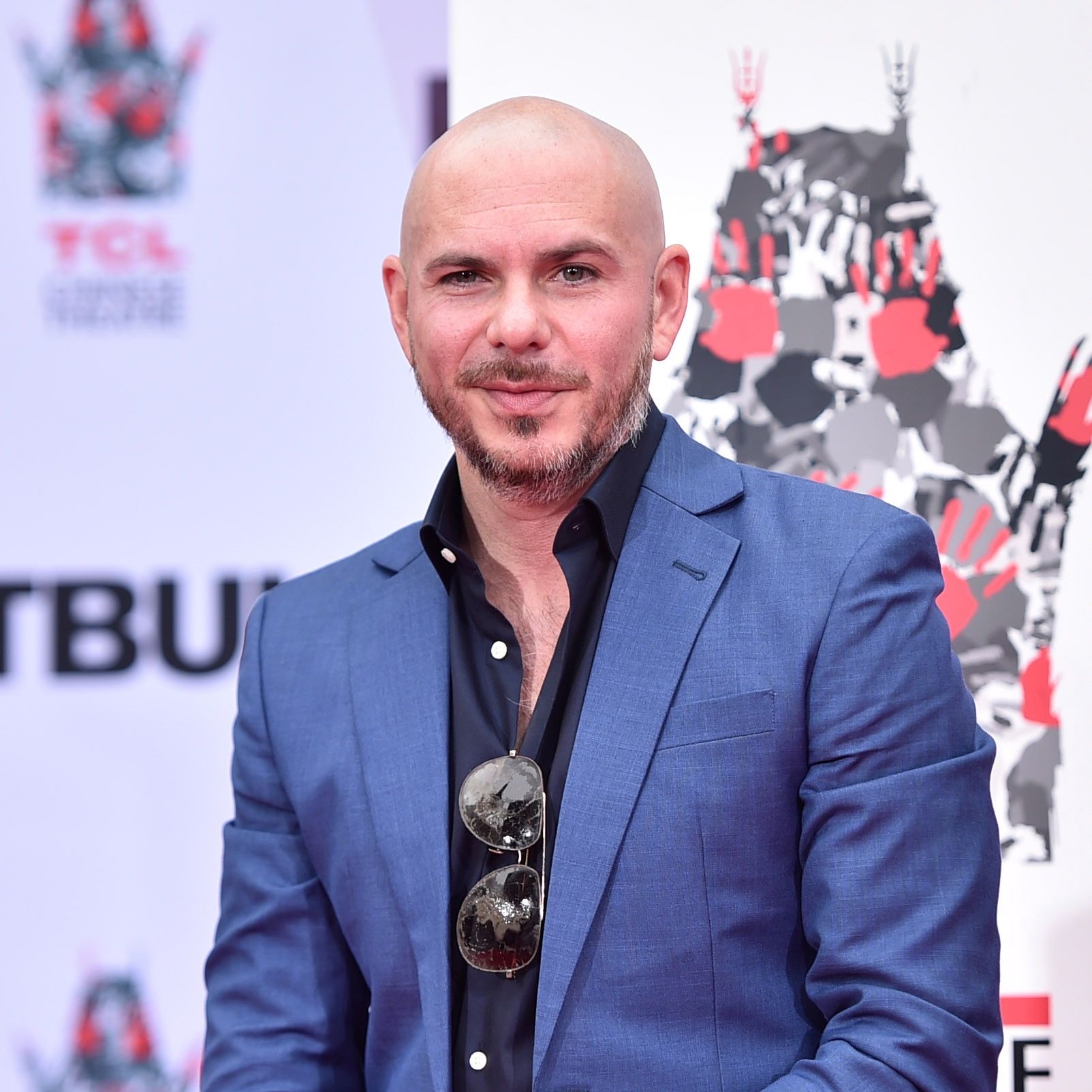 Singer Pitbull with Hair All Hairstyles Of His  Bald actors Pitbull  rapper Bald with beard