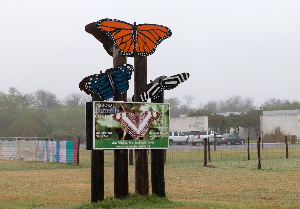 the entrance to the national butterfly center on january 15, 2019, in mission, texas   the protected habitat of butterflies along the rio grande is expected to be plowed over to clear the way for president trumps border wall after the us supreme court rebuffed a challenge by environmental groups photo by suzanne cordeiro  afp        photo credit should read suzanne cordeiroafp via getty images