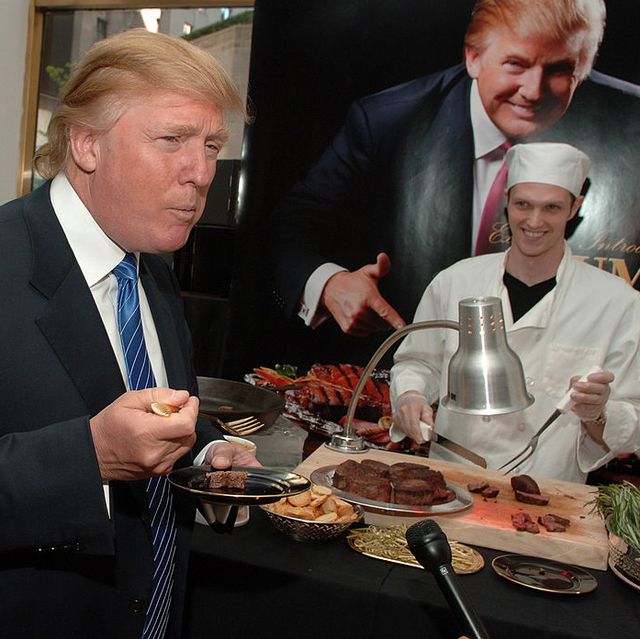 Donald Trump Eating Steak