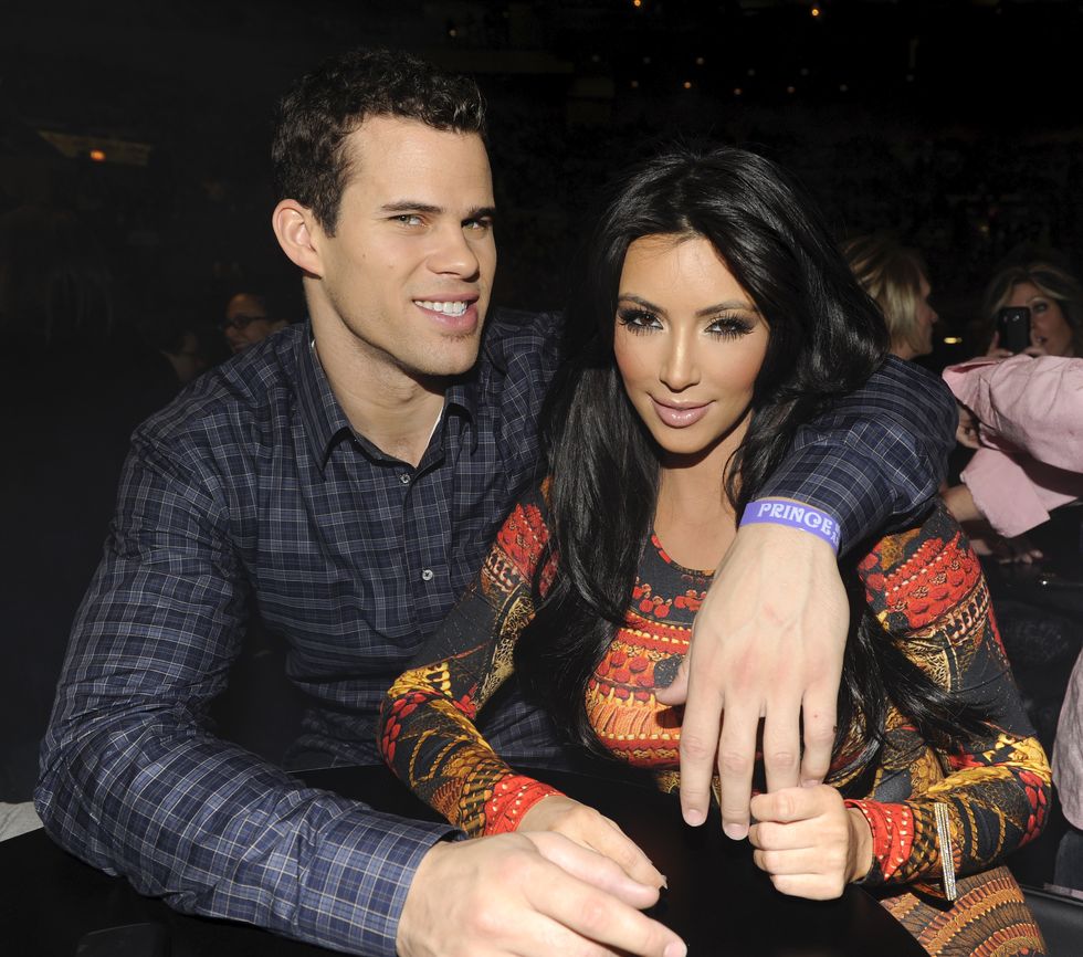 new york, ny february 07 exclusive coverage kris humphries and kim kardashian watch prince perform during his "welcome 2 america" tour at madison square garden on february 7, 2011 in new york city photo by kevin mazurwireimage