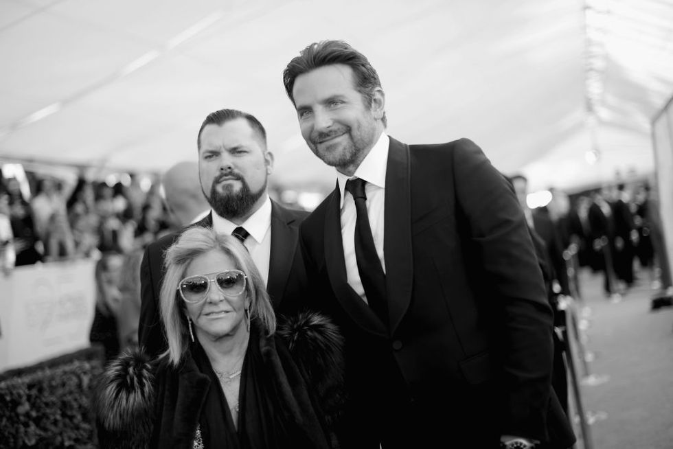 Gloria Campano and Bradley Cooper attend the 25th Annual Screen Actors Guild Awards at The Shrine Auditorium on January 27, 2019 in Los Angeles, California