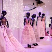 Dress, Gown, Fashion, Clothing, Purple, Pink, Haute couture, Fashion model, Quinceañera, Wedding dress, 