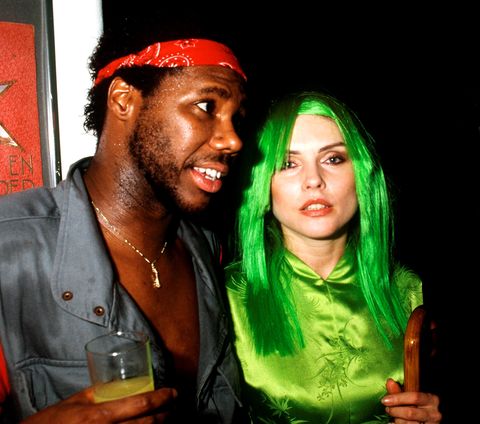 nile rodgers of chic and debbie harry of blondie at a party for the release of her solo album koo koo, new york, 1981 photo by michael putlandgetty images