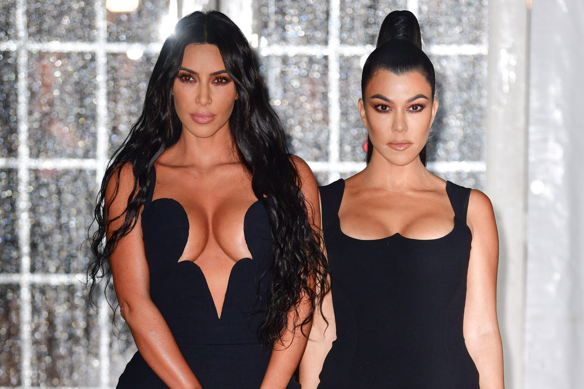 Kylie Jenner and Kourtney Kardashian twin in sister Kim's SKIMS