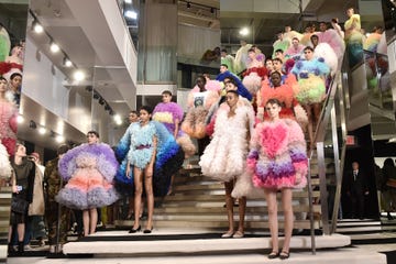 Fashion, Pink, Fashion design, Event, Fashion show, Fun, Dress, Performance, Costume, 