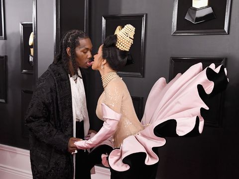 los angeles, ca   february 10  offset l and cardi b attend the 61st annual grammy awards at staples center on february 10, 2019 in los angeles, california  photo by steve granitzwireimage