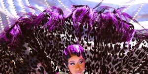 Purple, Violet, Fashion, Cg artwork, Performance, Stage, Dancer, Graphics, Black hair, Fictional character, 
