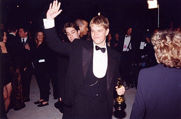 matt damon at the 1998 vanity fair oscar party in los angeles 33a photo by jeff kravitzfilmmagic