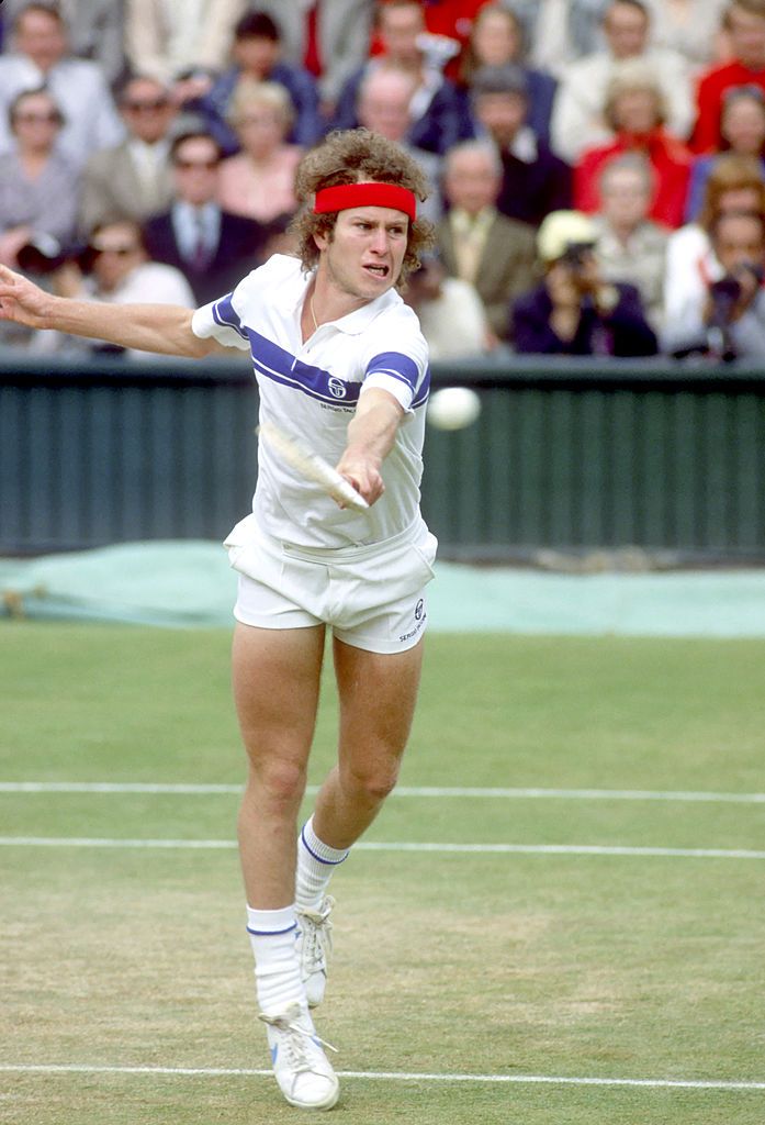 tennis wimbledon usa john mcenroe in action during match at all england clublondon, england 6221981 7311981credit walter iooss jr photo by walter iooss jr sports illustrated via getty imagesset number x25769 tk3 r10 f11