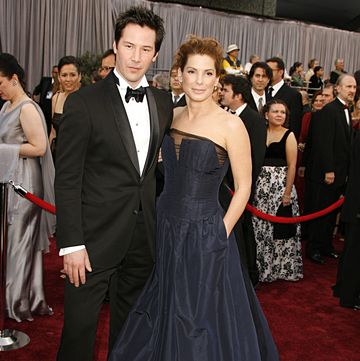 keanu reeves and sandra bullock during the 78th annual academy awards   arrivals at kodak theatre in hollywood, california, united states photo by sgranitzwireimage
