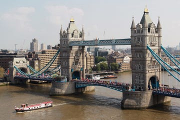 Bridge, Landmark, River, City, Architecture, Tower, Drawbridge, Urban area, Metropolis, Tourism, 