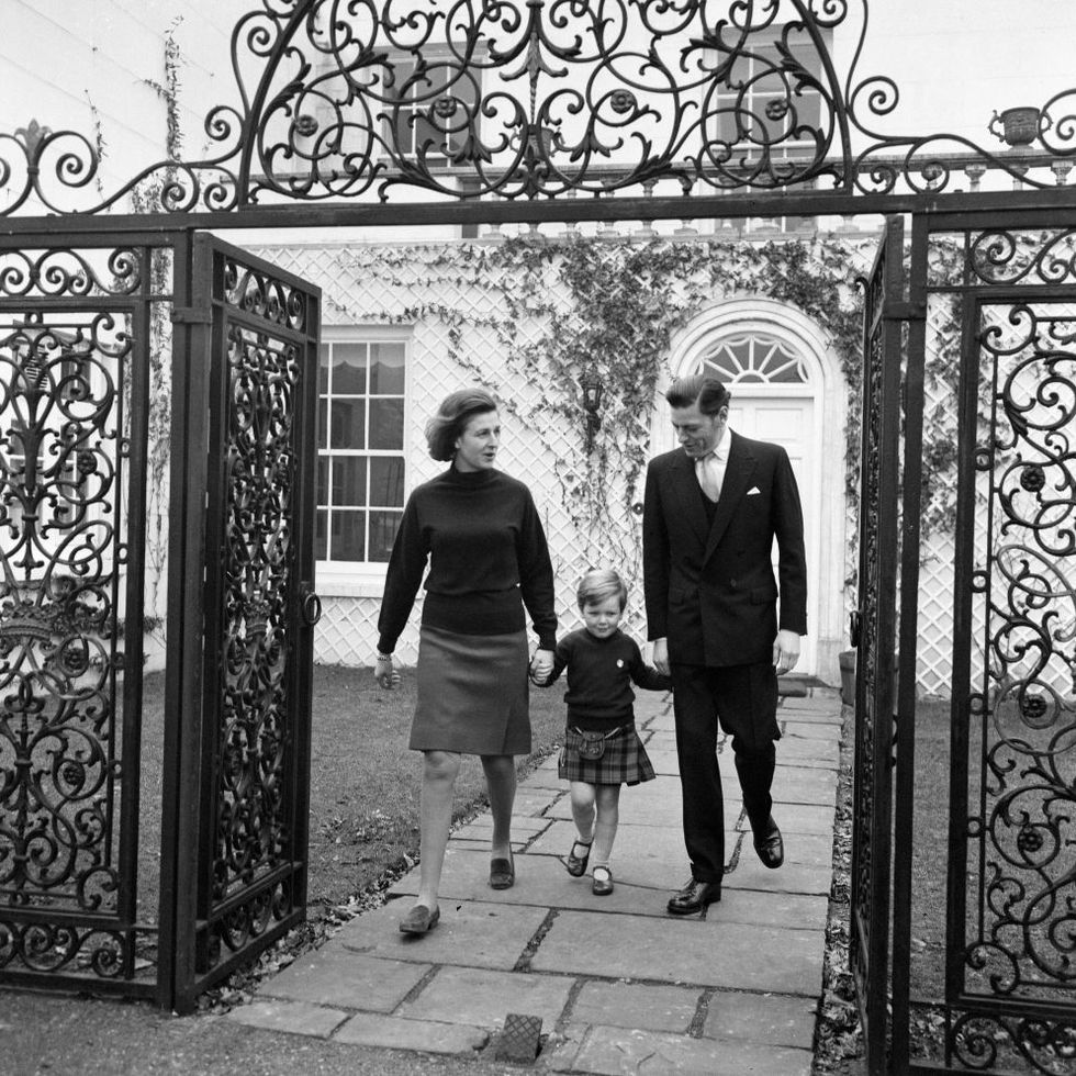 four years old today, master james ogilvy, goes out with mother, princess alexandra and father, hon angus ogilvy at thatched house, richmond he went to see his father into his car on the way to the office later he had a birthday party 29th february 1968 photo by freddie reedmirrorpixgetty images