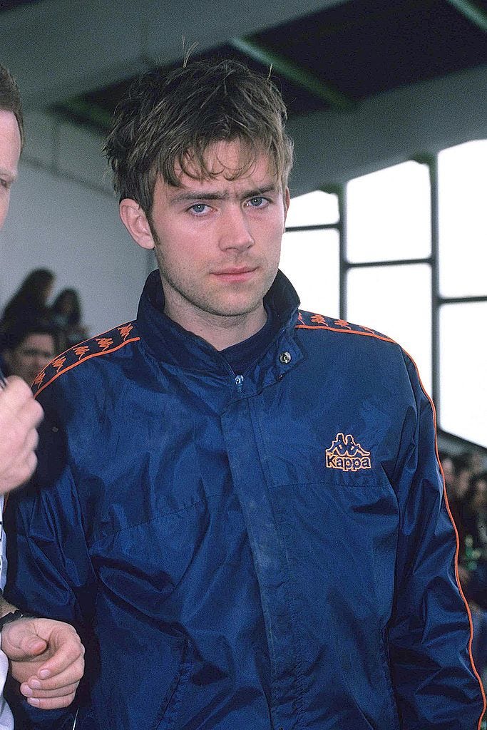 damon albarn during music industry charity soccer six may 1, 1996 in london, great britain photo by fred duvalfilmmagic