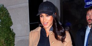 Meghan Markle Wears Mummy Necklace In New York For Her Baby Shower