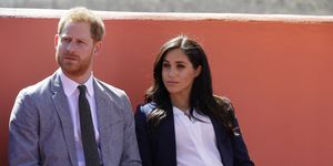 asni, morocco   february 24 prince harry, duke of sussex and meghan, duchess of sussex attend an investiture for michael mchugo the founder of education for all with the most excellent order of the british empire on february 24, 2019 in asni, morocco  the duke and duchess of sussex are on a three day visit to the country photo by kirsty wigglesworth   poolgetty images