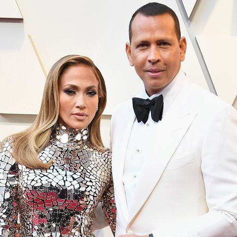Jennifer Lopez and Alex Rodriguez at the Oscars 2019