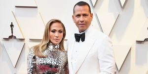 Jennifer Lopez and Alex Rodriguez at the Oscars 2019