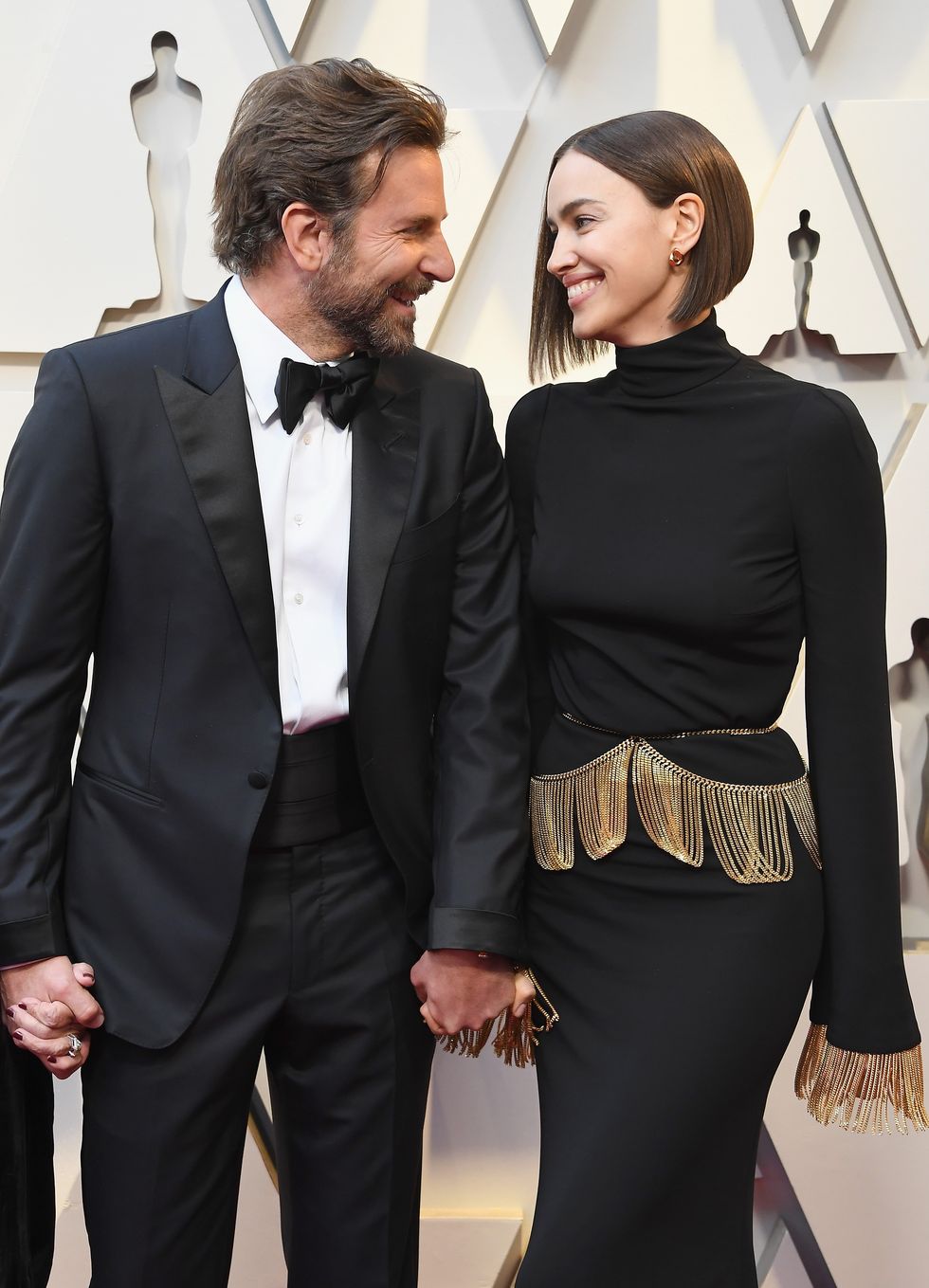 hollywood, ca   february 24  bradley cooper and irina shayk attend the 91st annual academy awards at hollywood and highland on february 24, 2019 in hollywood, california  photo by steve granitzwireimage