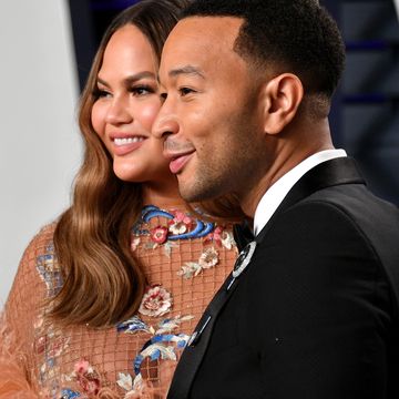 beverly hills, ca   february 24  chrissy teigen l and john legend attend the 2019 vanity fair oscar party hosted by radhika jones at wallis annenberg center for the performing arts on february 24, 2019 in beverly hills, california  photo by dia dipasupilgetty images
