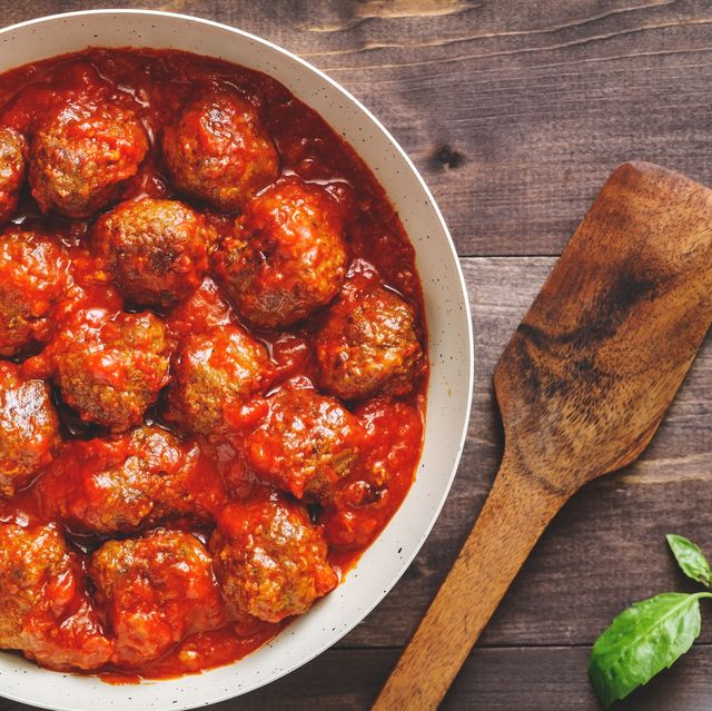 Close-Up Of Meatballs In Bowl On Table