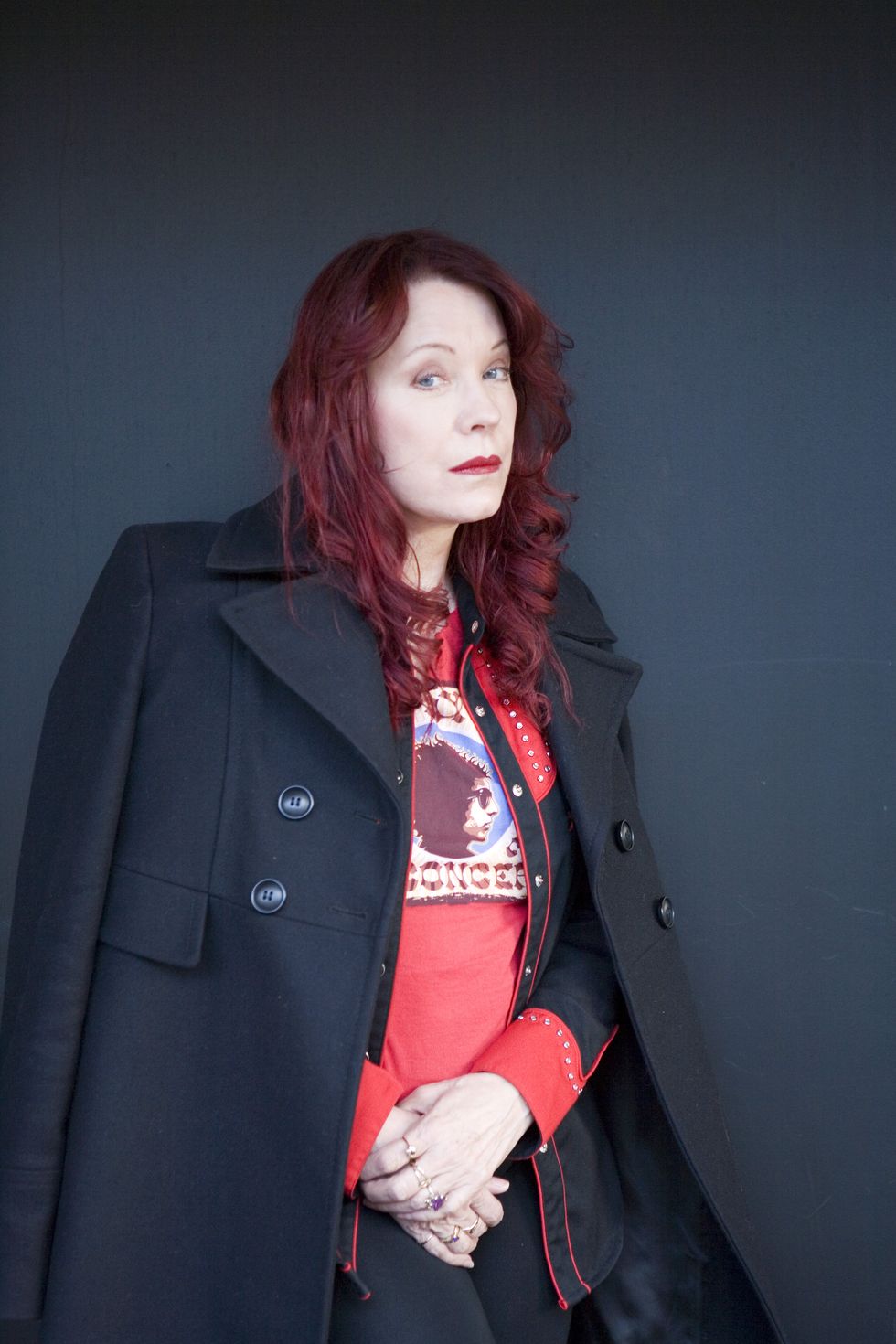 pamela des barres, writer and former rock and roll groupie, portrait, torino turin, italy, 15th november 2007 photo by leonardo cendamogetty images