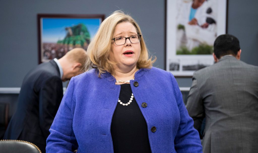 united states   march 13 gsa administrator emily murphy arrives to tesitfy during the house appropriations subcommittee on financial services and general government subcommittee hearing on gsa general services administration oversight hearing on wednesday, march 13, 2019 photo by bill clarkcq roll call