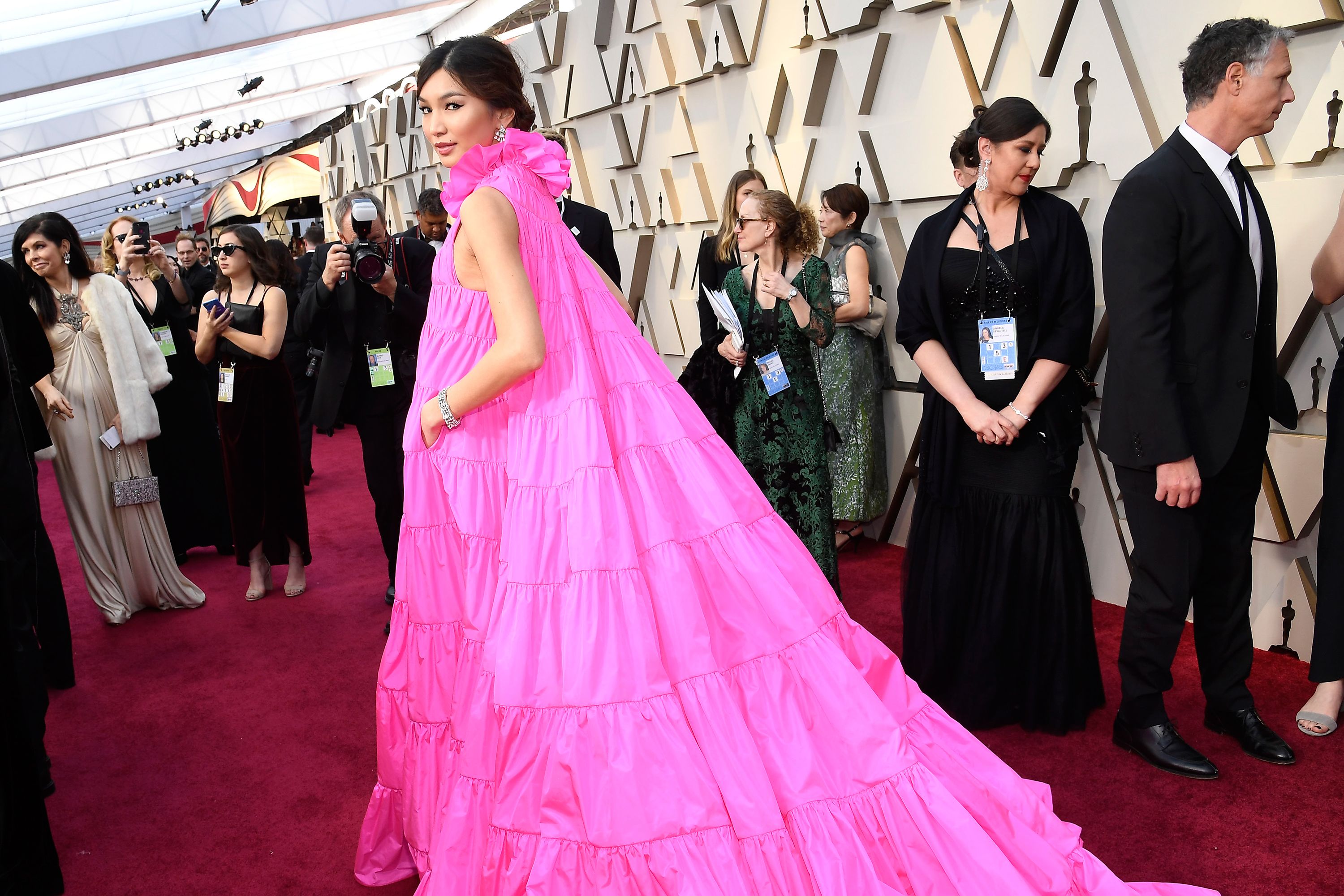 Gemma chan 2025 pink dress