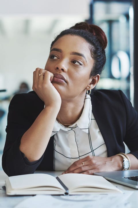 midlife crisis apathy  woman pondering life