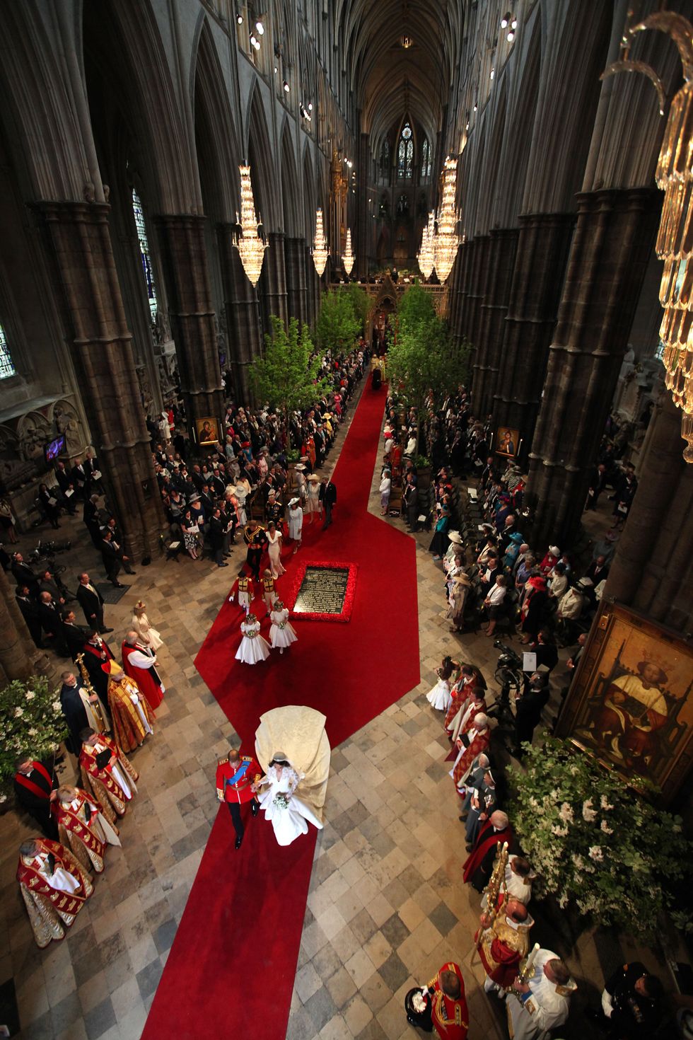 Red, Aisle, Event, Tradition, Ceremony, Interior design, Architecture, Building, Cathedral, Place of worship, 