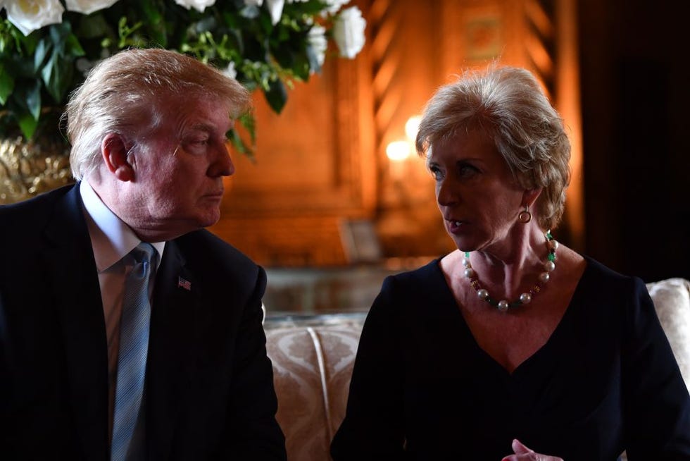 us president donald trump speaks at a press conference with linda mcmahon, head of small business administration, march 29, 2019 at trumps mar a lago estate in palm beach, florida photo by nicholas kamm afp photo credit should read nicholas kammafp via getty images