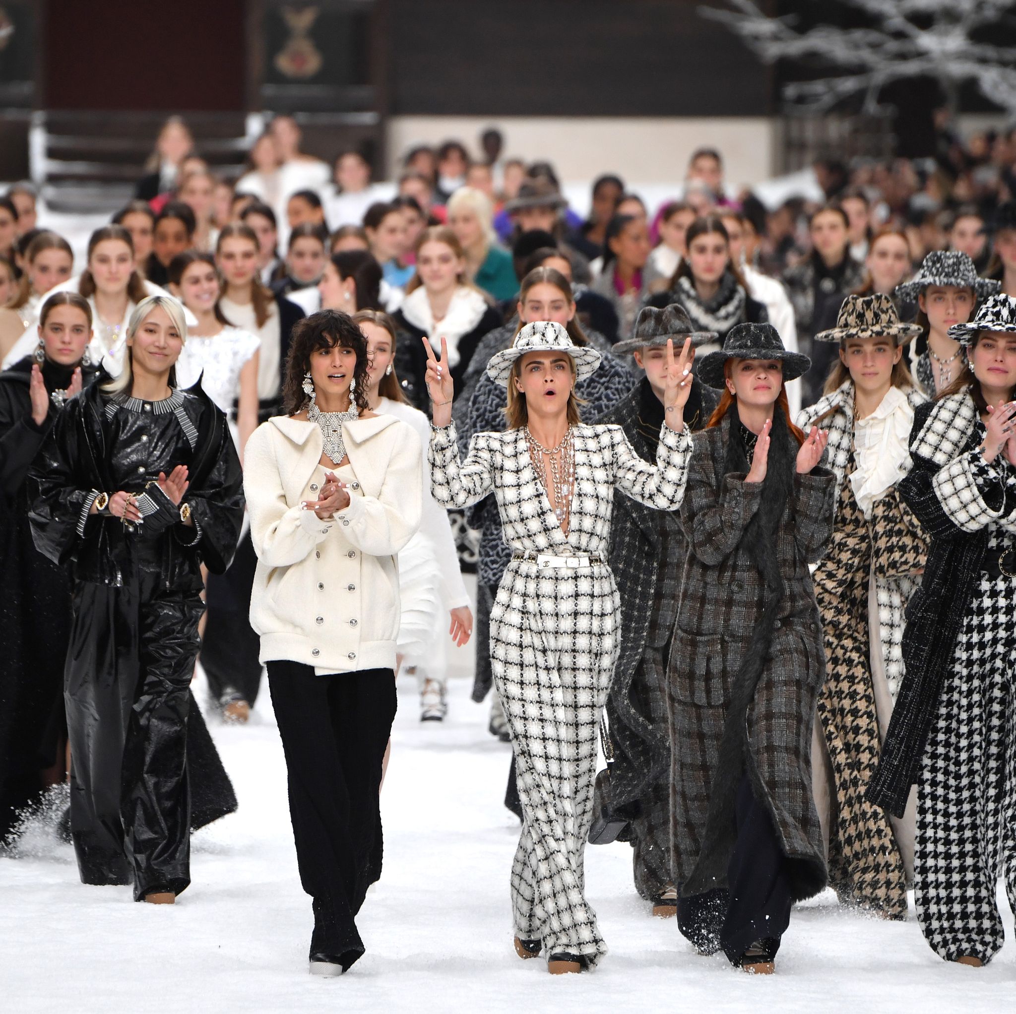 Chanel's PFW Look Featured the Late Karl Lagerfeld's Favorite Hair