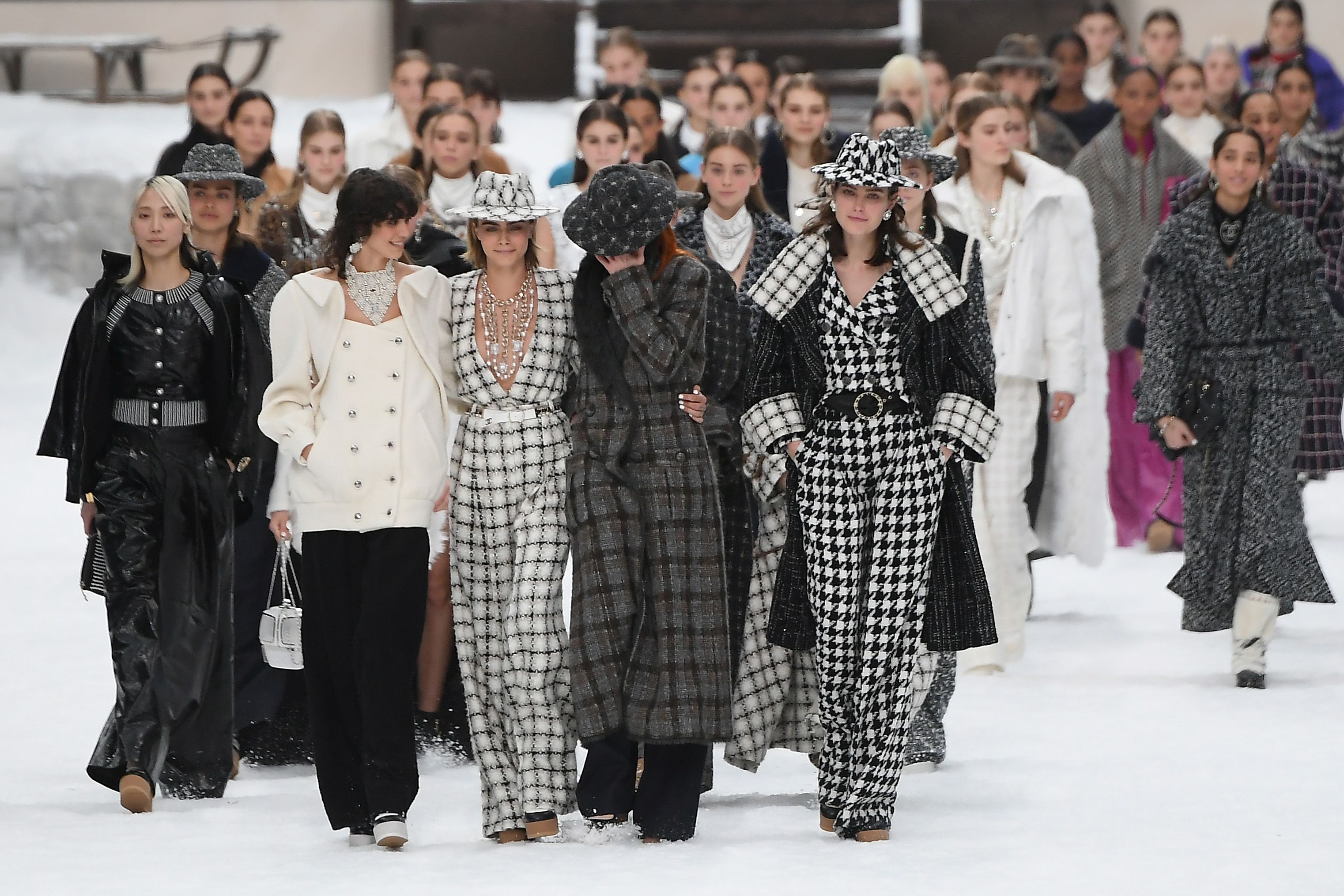 Chanel creates a snow-covered winter wonderland for Karl Lagerfeld's last  show