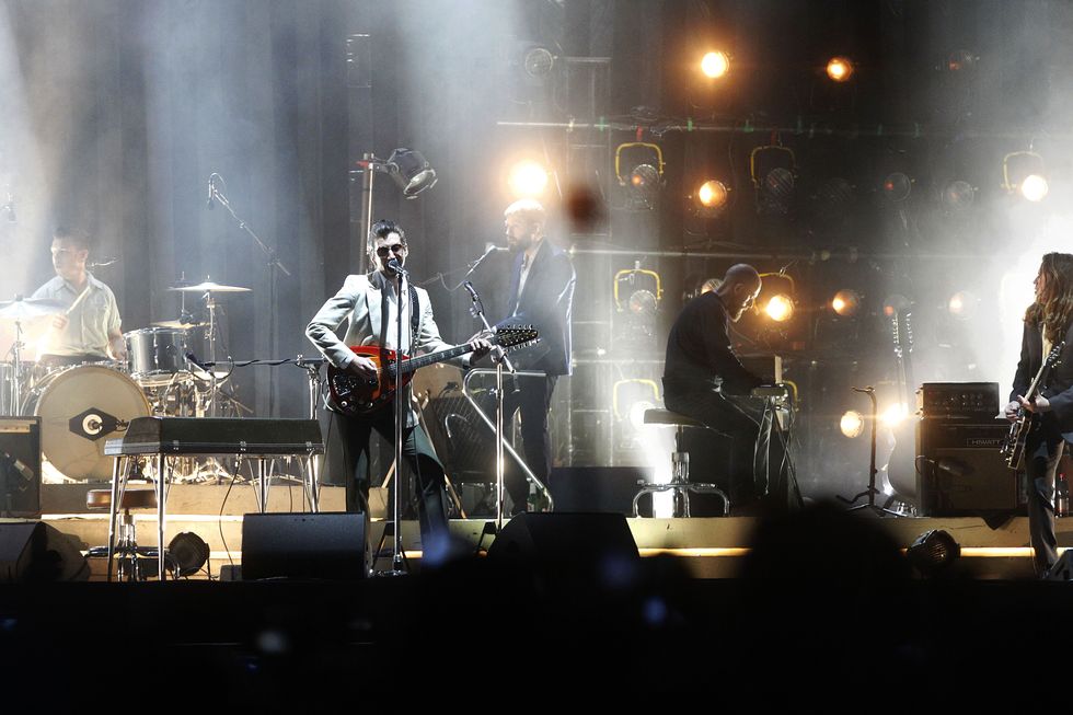 santiago, chile   march 31 arctic monkeys perform onstage during day 3 of lollapalooza chile 2019 at parque ohiggins on march 31, 2019 in santiago, chile photo by dragomir yankovicgetty images